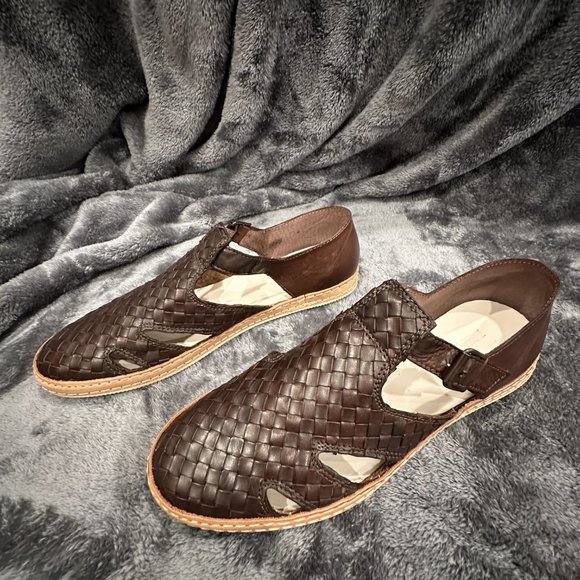 NEW Sesto Meucci of Florence Dark Tan Nappa Sandal Sz 11M - Picture 3 of 4